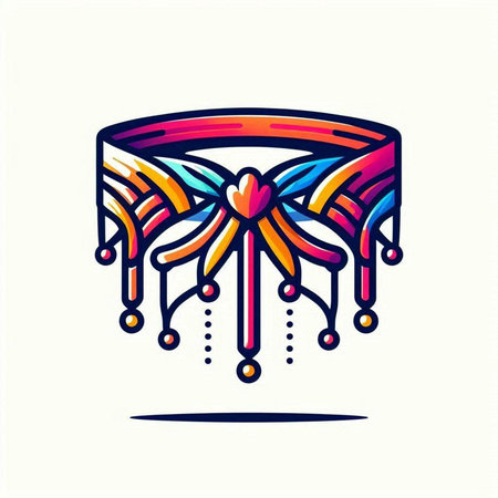 Dreamcatcher icon. Dreamcatcher vector logo design template.のイラスト素材