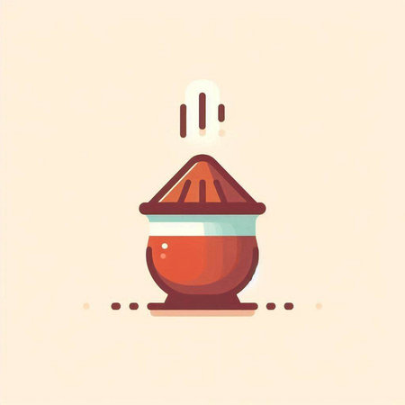 Saucepan icon in flat style. Saucepan vector illustration.のイラスト素材