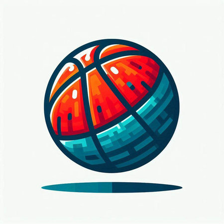 Basketball ball on a white background. Vector illustration. Eps 10のイラスト素材