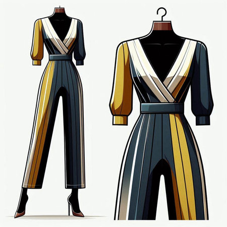 Fashion mannequins. Women's clothing. Vector illustration.のイラスト素材