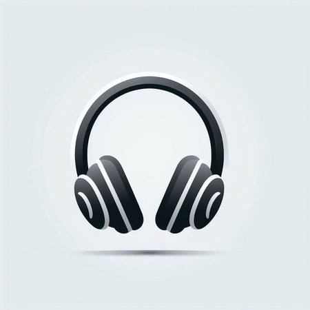 Headphones icon. Flat design style. Made in vector eps 10のイラスト素材