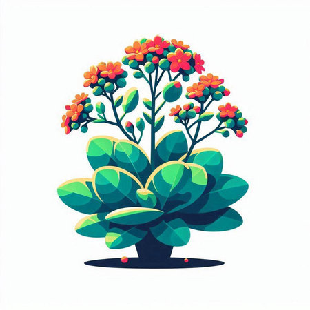 Flower in pot isolated on white background. Vector illustration. Eps 10.のイラスト素材