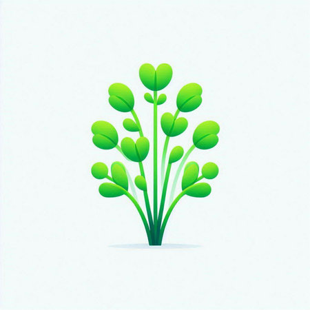 green plant on a white background. vector illustration. eps 10のイラスト素材