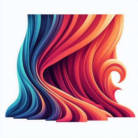 abstract colorful wavy background. Vector illustration. Eps 10.のイラスト素材