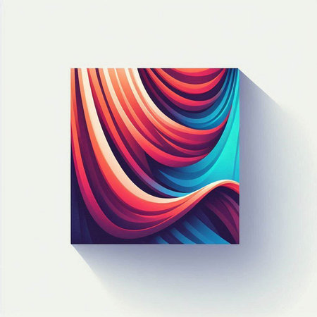 Abstract background with colorful waves. Vector illustration. Eps 10 file.のイラスト素材