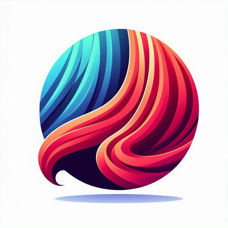 Abstract colorful sphere on white background. Vector illustration. Eps 10.のイラスト素材