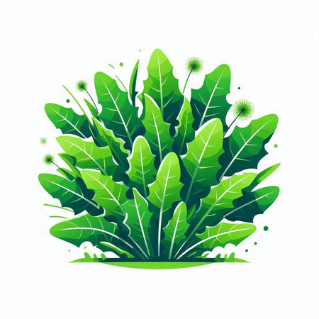 Green leaves isolated on white background. Vector illustration. Eps 10.のイラスト素材