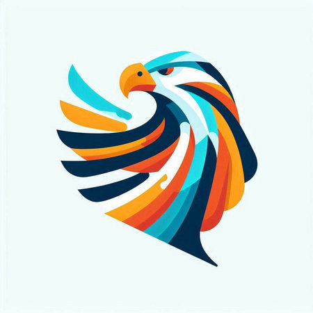Eagle logo design template. Bird icon. Vector illustration EPS 10のイラスト素材