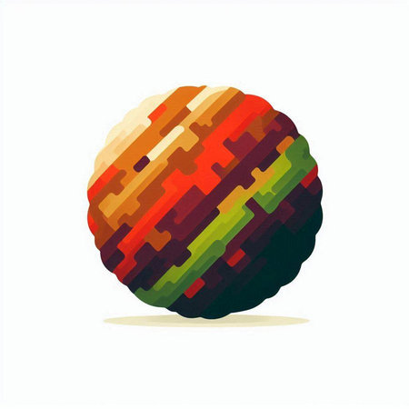 abstract colorful ball isolated on a white background. vector illustration.のイラスト素材