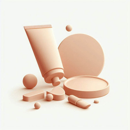 3d render of cosmetic cream, lotion, cream or lotionのイラスト素材