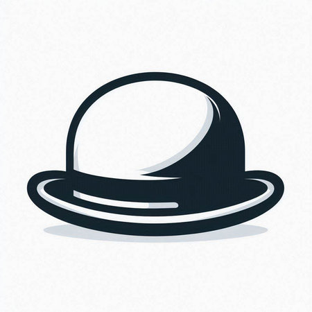 Illustration of a hat on a white background, vector illustration.のイラスト素材