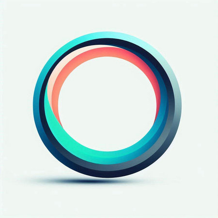 Colorful circle abstract background. Vector design template elements for your application or corporate identity.のイラスト素材