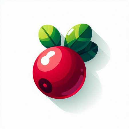 Cranberry vector icon. Isolated on white background. EPS 10のイラスト素材