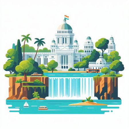 Capitol building, United states of America, america, vector illustrationのイラスト素材
