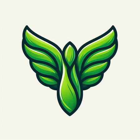 Ecology symbol with green leaves on white background. Vector illustration.のイラスト素材