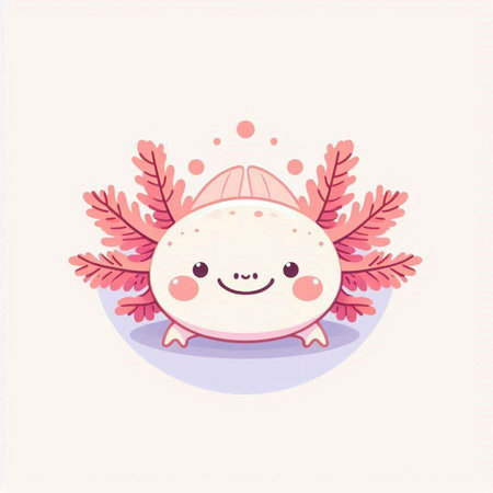 Cute happy crab with wreath on head. Vector illustration.のイラスト素材