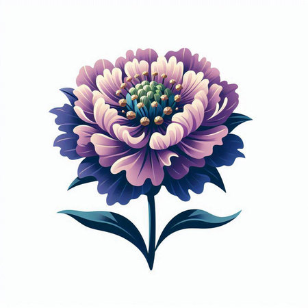 Beautiful flower isolated on a white background. Vector illustration for your designのイラスト素材