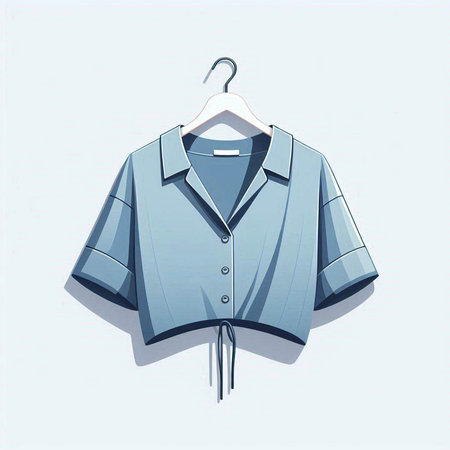 Men's shirt on a hanger. Vector illustration. Eps 10のイラスト素材