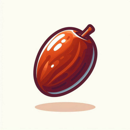 fruit of the date palm, vector illustration, eps10.のイラスト素材