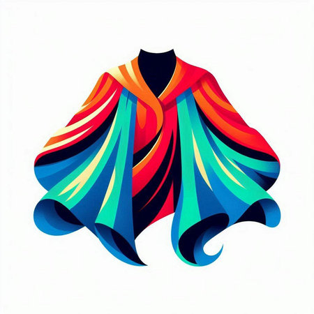 Abstract colorful origami folded paper on a white background. Vector illustration.のイラスト素材