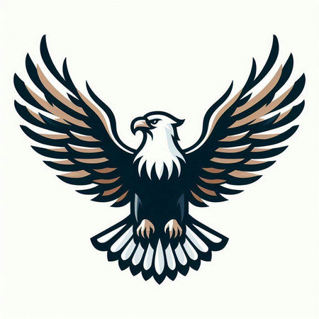 Eagle head on a white background. Vector illustration eps 10のイラスト素材