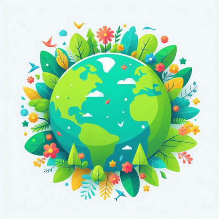 World environment day. Save the planet concept. Vector illustration. Eps 10のイラスト素材