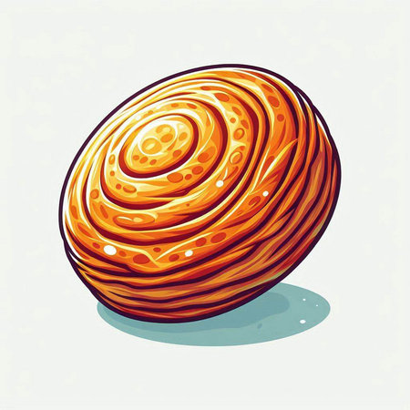 Illustration of a seashell on a white background, vector illustrationのイラスト素材