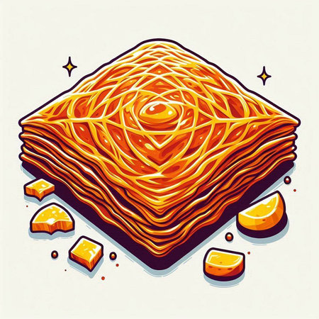 Illustration of a piece of cake. Vector illustration of a piece of cake.のイラスト素材