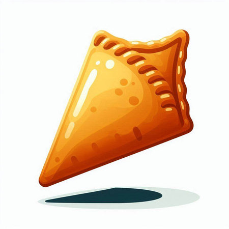 Illustration of a piece of pie on a white background - vectorのイラスト素材