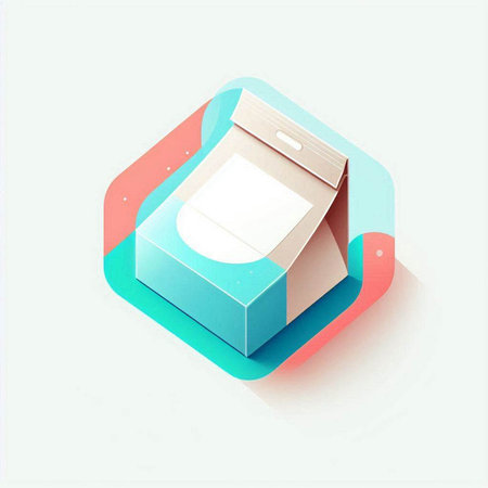 White box isolated on a white background. 3d render illustration.のイラスト素材