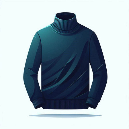 Woolen sweater on a mannequin. Vector illustration.のイラスト素材