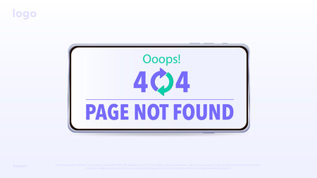 Concept Loading page for sites, error page, page not found, error, 404 error, ooops. Simple vector...