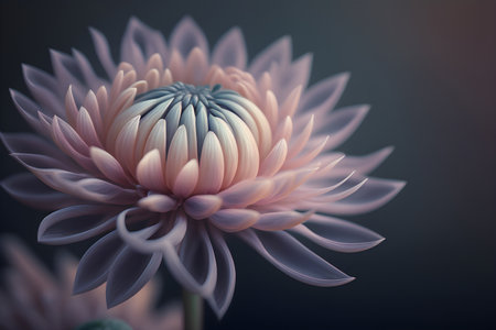 macro photo of a pink flower with delicate petals, floral abstract background, Generative AI contentの素材