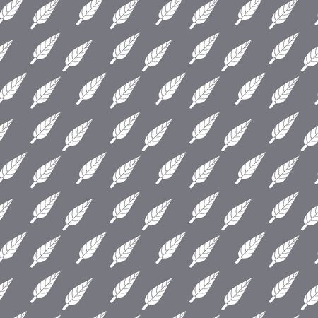Simple leaves pattern wallpaper in monochrome colors. Perfect for textile, wrapping. etc.のイラスト素材