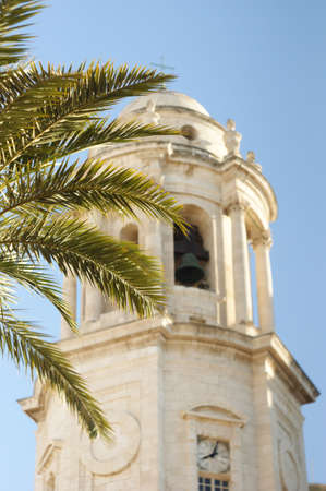 Column of the Cathedral in the center of Cadiz, Andalusiaのeditorial素材