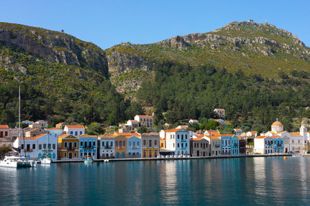 beautiful view of the island on Kastellorizo.の写真素材