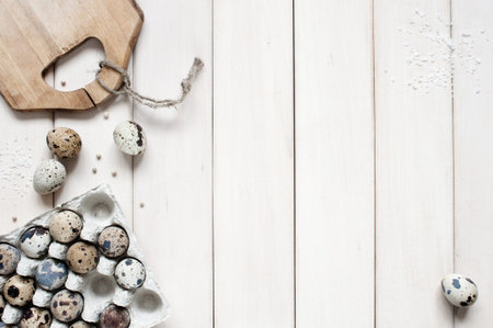 Light background with eggsの写真素材