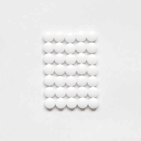 White rectangle from tablets