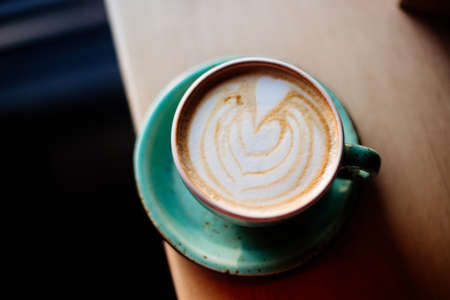 One cup of cappuccino.の写真素材