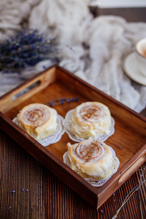 Coffee, cinnabon and lavender.