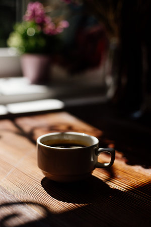 A cup of americano.