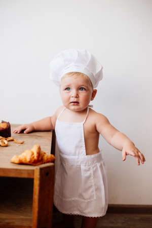 Little child cook.の写真素材