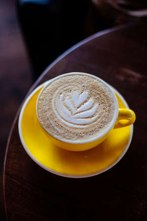 One cup of cappuccino.の写真素材
