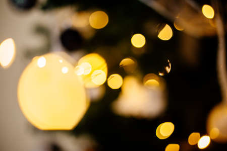 Bokeh lights of New Year.の写真素材