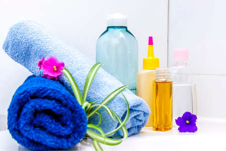 Spa procedures. Cosmetic care of the body. Aromatic oil. Aromatherapy. Cosmetologyの写真素材