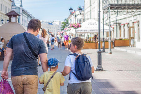 2022-08-14 Tatarstan, Kazan, Tourist center, Elements of architectural design. Walk through the city center. Attractions.のeditorial素材