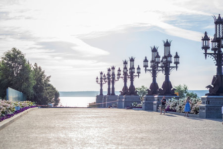 2022-08-16 Russia, Samara, Garibaldi Castle Tourist Center in the village of Khryashchevka, Samara region.のeditorial素材
