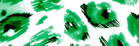 Spotted Animal. Lime Watercolour Leopard Spots. Seafoam Animal Print New. Emerald Die. Wild Leo fashion. Olive Modern Design Template. Panther Texture.の写真素材