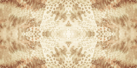 Snake Skin. Craft Safari Style. Beige Camouflage Snake Design. Snake Texture Seamless. Brown Retro...