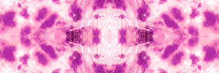 Rose Tie And Dye Texture. Seamless Pattern. Purple Tie Dye Color. Coral Die. Batik Seamless Brush....